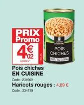 pois chiches Promo