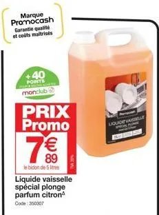 liquide vaisselle promo