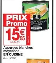 asperges blanches promo