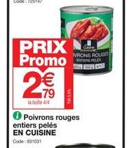 poivrons rouges Promo