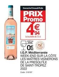 côte promo