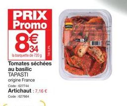 tomates séchées Promo