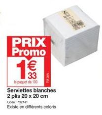 serviettes Promo