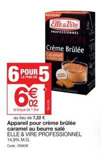 crème brûlée Elle & Vire