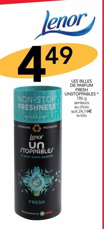 Les billes de parfum fresh unstoppables