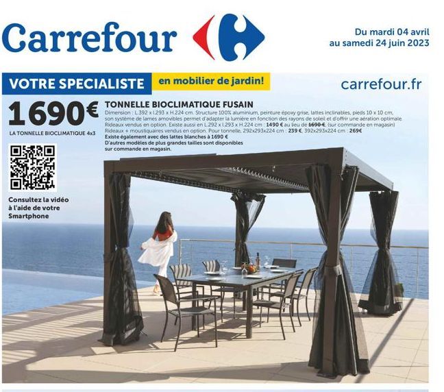 tonnelle Carrefour