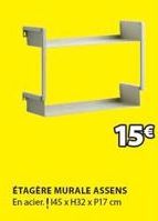 15€  ETAGERE MURALE ASSENS En acier. 145 x H32 x P17 cm 