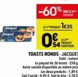 jescaquet jacquet  -60%  le produit 16:35  0  sur le 2 produit  produit identique 