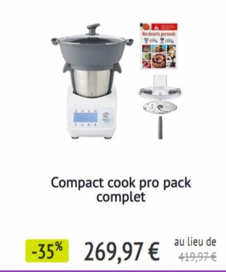 parand You Yak  Compact cook pro pack complet  au lieu de  -35% 269,97 € 419,97 € 