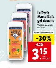 gel douche Le petit marseillais