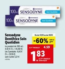 dentifrice Sensodyne