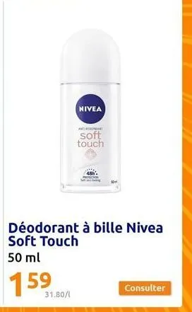 31.80/1  nivea  ant  soft touch  consulter 