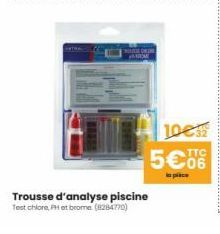 ODR  Trousse d'analyse piscine Test chlore, PH et brome (8284770)  100  5€0  in pites 