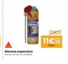 Mousse expansive Aerosol de 500 ml. (442959)  The Boom 102 Comb  17016 11€ 28  in pidee 