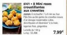 87471-8 mini roses croustillantes aux crevettes  ac748  patauga  dico d hangontr  labda 144  lokg: 56,42  பேனே, 