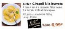 83742. Girasoli à la burrata ÁO VÀ Là Lên B PHAO TRONG  fra  23-L  500g  Lekg: 15:39  7,60€ 6,99€ 