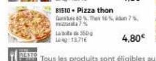 Laba 560 g  13716  81510 - Pizza thon  Gure 60%. Thes16%d7%  7% 