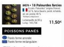 84574 18 Palourdes farcies  52% are a pic 4  S  Lag Lokg: 143,75€  11.50€ 