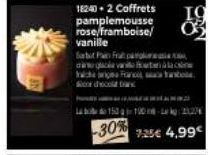 18240-2 Coffrets pamplemousse rose/framboise/ vanille  Sabit Pain fra par in qala vanu  ZAN  Lab150 100-222  -30%  7.25€ 4,99€ 