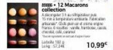 89886 - 12 Macarons  collection Adicar3 aug Sept  Fran  chacu ca  pahar daire and w van Vand 