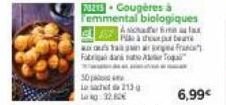 23215 Cougères à femmental biologiques  Asichater max Pathop bears xos Yagnar franc  To  30  tocht 213  Long: 32.80€  6,99€ 