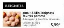 beignets  adic  lest 200  1056  bec68 mini beignets fourrés pomme  230 a  3,99€ 