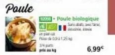 paule  p0941,25  52051 poule biologique  santa  6,99€ 