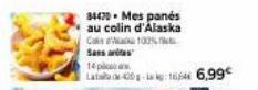 34470. Mes panés au colin d'Alaska  C  100% NL  Sans t  14 p  La 40-166466,99€ 