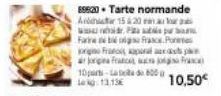 896:20 Tarte normande Andhiter 15 20  we pr Farbige fra Po og Frato a jogina France  10-600 1113  para ap  10,50€ 