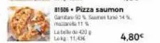 81506 pizza saumon  caritare93artni 143,  4,80€ 