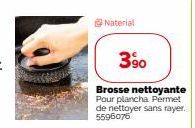Naterial  3⁹0  Brosse nettoyante Pour plancha. Permet de nettoyer sans rayer. 5596076 