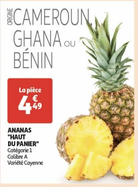 ananas ¨haut du panier¨