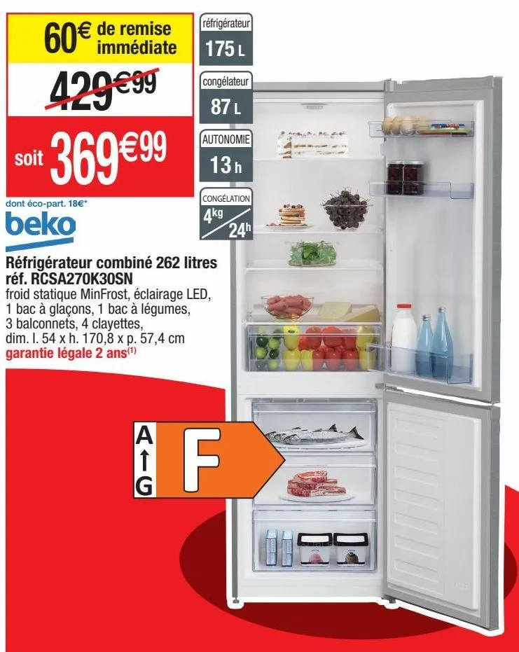 réfrigérateur combiné beko