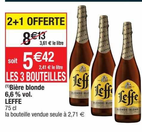 bière blonde Leffe