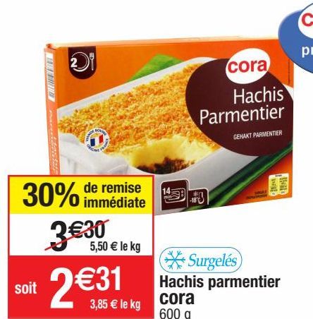 plats cuisinés Cora