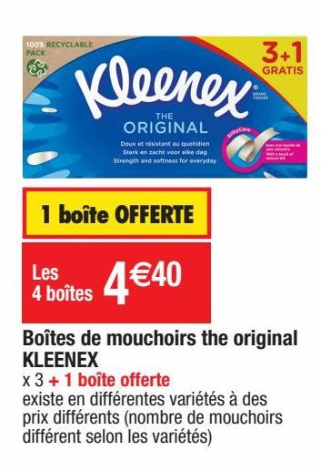 mouchoir Kleenex