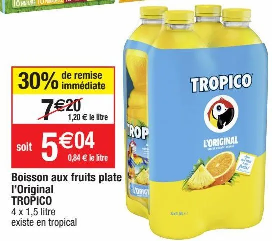 boisson aux fruits tropico