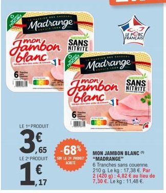 jambon blanc madrange