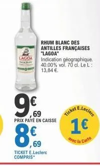 rhum blanc e.leclerc