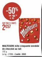 chocolat au lait Maltesers