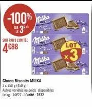 biscuits milka