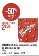 chocolat au lait Maltesers