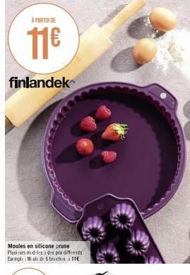 À PARTIR DE  11€  finlandek  Moules en silicone prune Plusieurs modeles à des pris differents Exemple: Mule de 6 briches à 11€ 