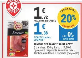 jambon serrano E.Leclerc