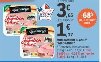 jambon blanc madrange