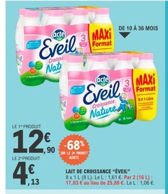 lait de croissance 