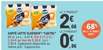 caffe latte Lactel