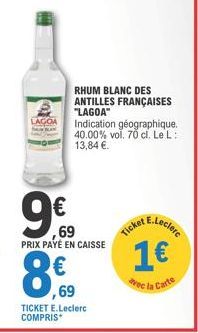 rhum blanc E.Leclerc