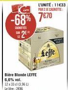 bière blonde Leffe