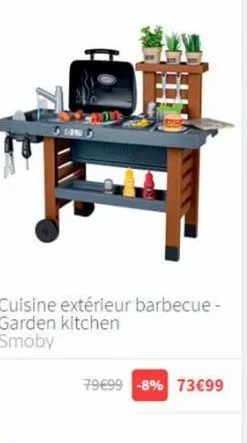 con u  cuisine extérieur barbecue - garden kitchen smoby  79€99 -8% 73€99 